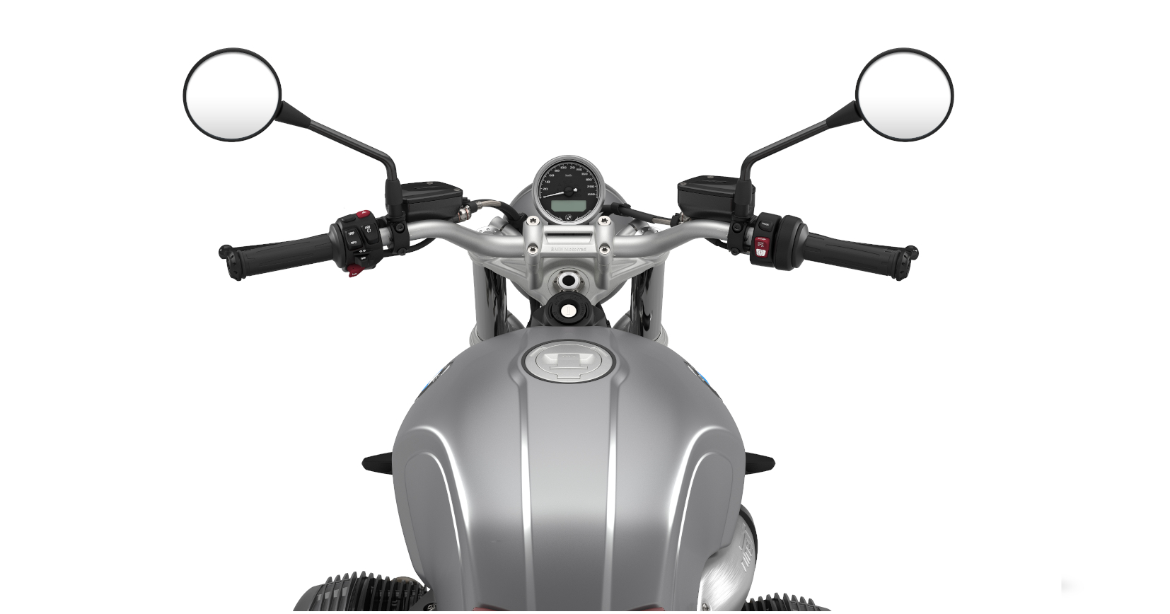 BMW R NINET SCRAMBLER - POHLED Z POZICE JEZDCE BMW R NINET SCRAMBLER - POHLED Z POZICE JEZDCE