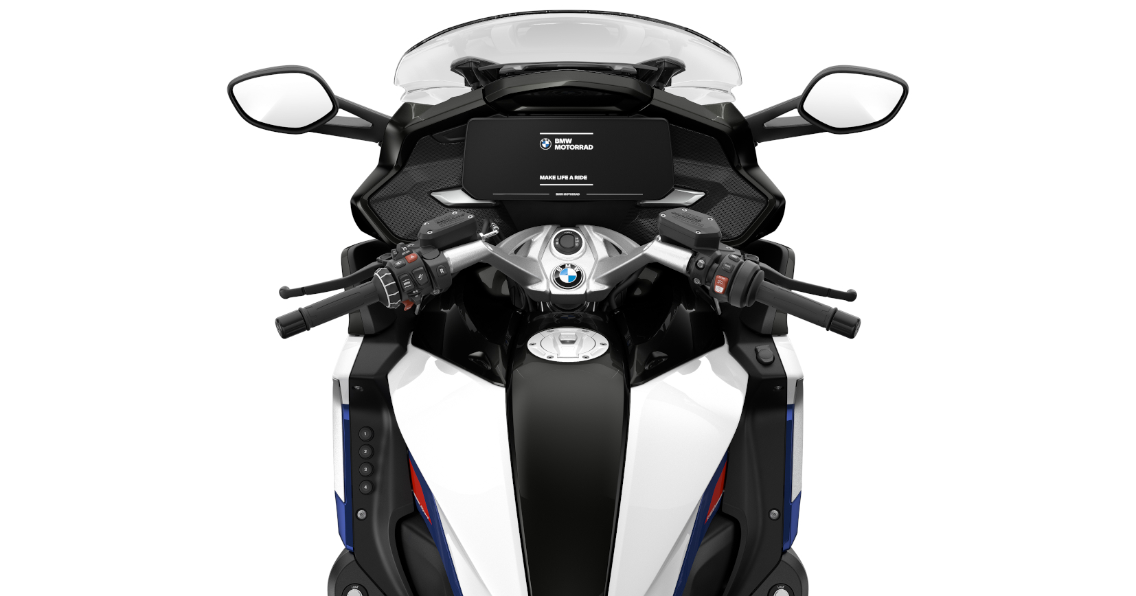 BMW K 1600 GT - POHLED Z POZICE JEZDCE BMW K 1600 GT - POHLED Z POZICE JEZDCE