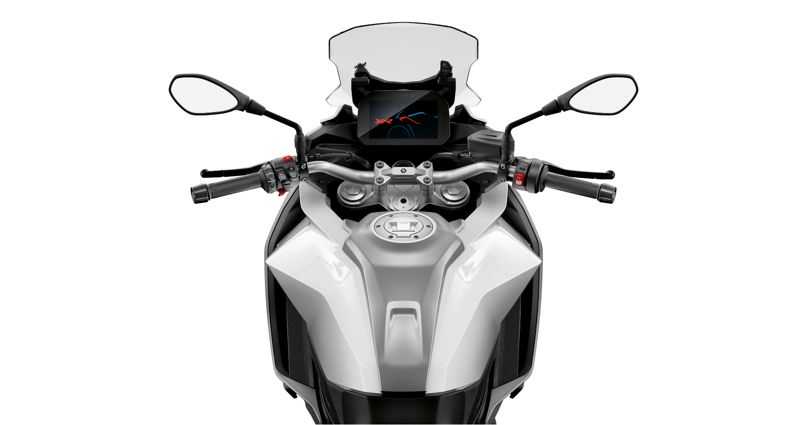 BMW F 900 XR - Pohled z pozice jezdce BMW F 900 XR - Pohled z pozice jezdce