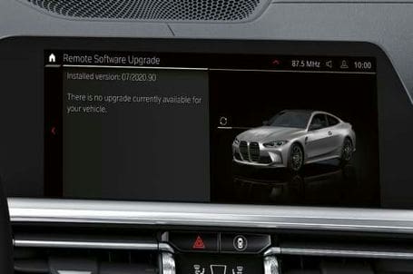 BMW M4 Coupé - Remote Software Upgrade. BMW M4 Coupé - Remote Software Upgrade.