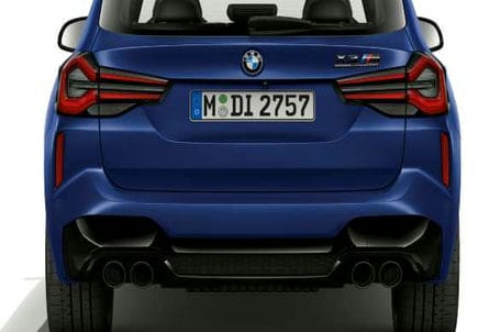 BMW X3 M Competition - Design zadní části. BMW X3 M Competition - Design zadní části.