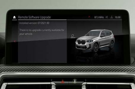 BMW X3 M - Remote Software Upgrade. BMW X3 M - Remote Software Upgrade.