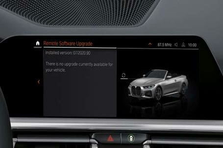BMW řady 4 Cabrio - Remote Software Upgrade. BMW řady 4 Cabrio - Remote Software Upgrade.