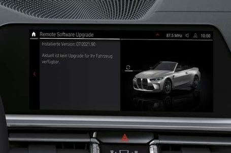 BMW M4 Cabrio - Remote Software Upgrade. BMW M4 Cabrio - Remote Software Upgrade.