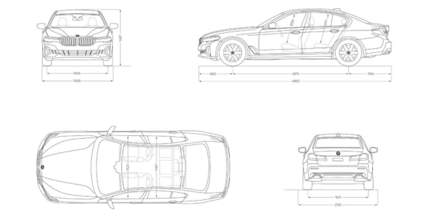 TECHNICKÉ ÚDAJE BMW 530e Sedan