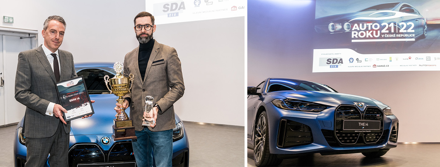 BMW i4 je Autem roku 2021/22 v České republice.
