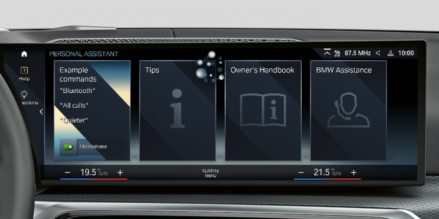 Osobní digitální asistent nového BMW řady 3 Sedan je Vám vždy k dispozici, reaguje na hlasové povely*. BMW INTELLIGENT PERSONAL ASSISTANT.