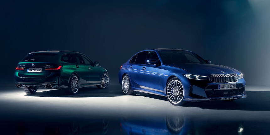 BMW ALPINA B3 SEDAN ZEPŘEDU A BMW ALPINA B3 TOURING ZEZADU BMW ALPINA B3 SEDAN A BMW ALPINA B3 TOURING