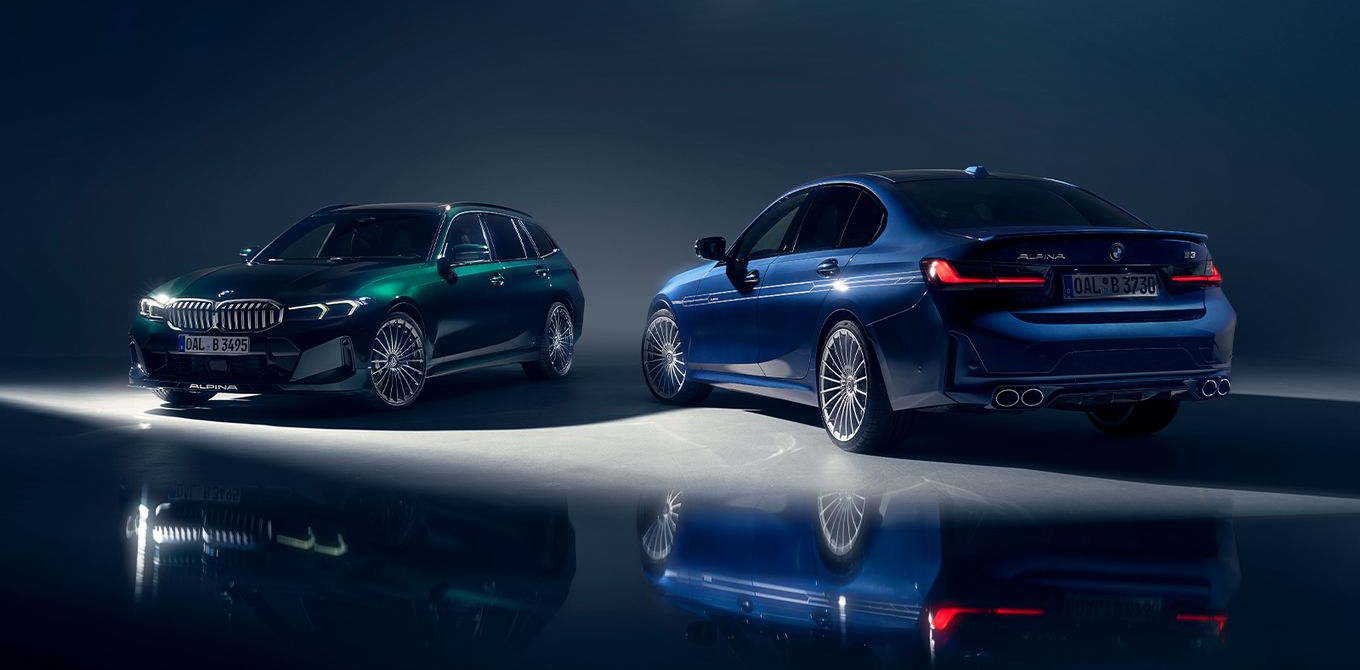 BMW ALPINA B3 SEDAN ZEZADU A BMW ALPINA B3 TOURING ZEPŘEDU BMW ALPINA B3 SEDAN A BMW ALPINA B3 TOURING