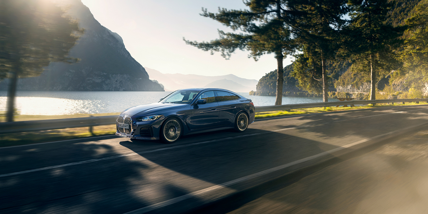 BMW ALPINA B4 GRAN COUPÉ U VODY V POHYBU BMW ALPINA B4 GRAN COUPÉ
