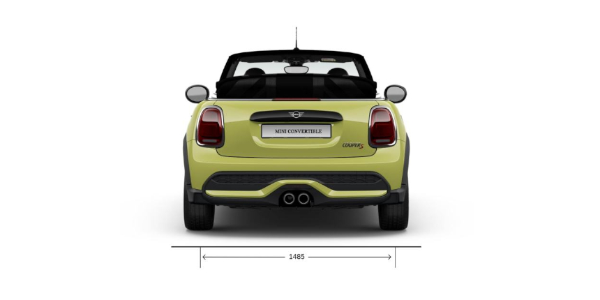 MINI CABRIO ROZMĚRY ZEZADU