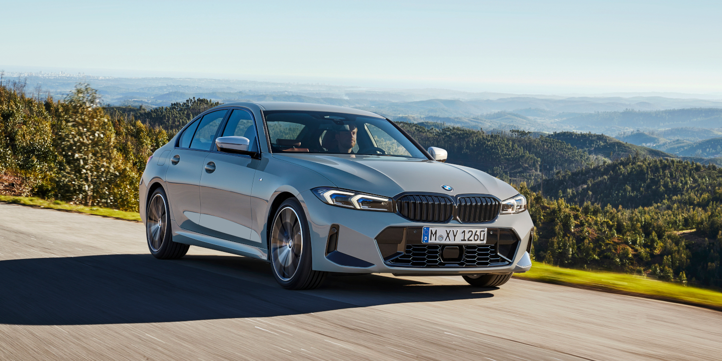 BMW řady 3 Sedan v pohybu BMW řady 3 Sedan v pohybu