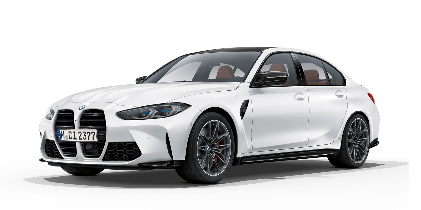 BMW M3 Competition z boku BMW M3 Competition z boku