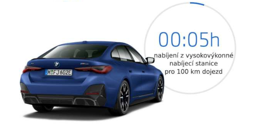 BMW i4 M50 nabíjení