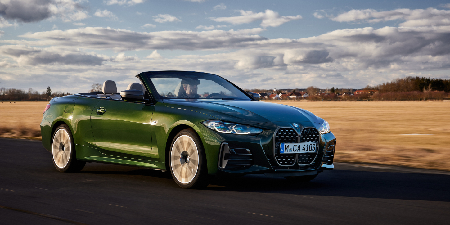 BMW řady 4 Cabrio z boku BMW řady 4 Cabrio z boku