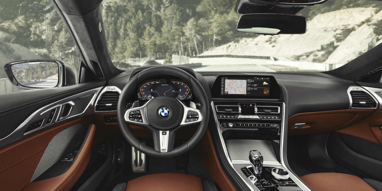 BMW řady 8 Coupé interiér BMW řady 8 Coupé interiér