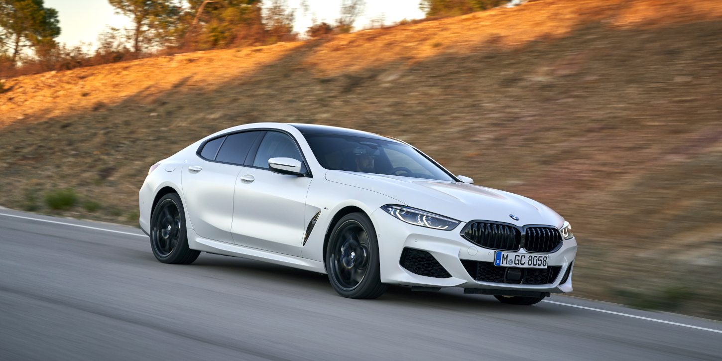 BMW řady 8 Gran Coupé z boku BMW řady 8 Gran Coupé z boku