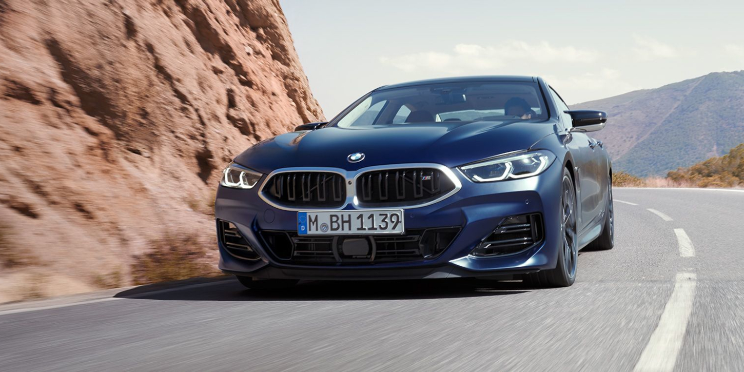 BMW M850i Gran Coupé xDrive zepředu BMW M850i Gran Coupé xDrive zepředu