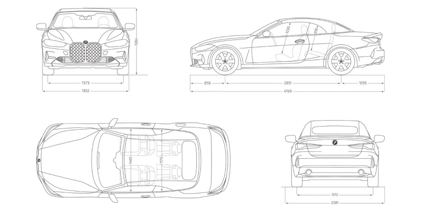 Technické údaje BMW řady 4 Cabrio