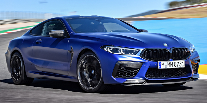 BMW M8 Coupé z boku